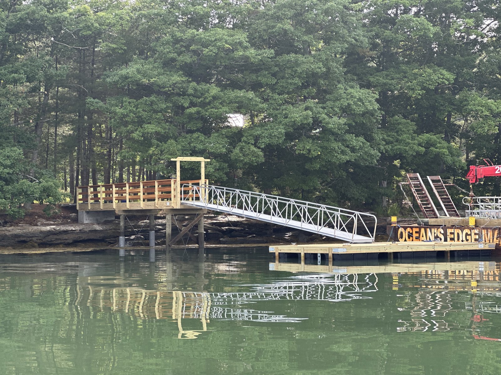 Completed waterfront project by Ocean's Edge Marine in Midcoast Maine — photo 6