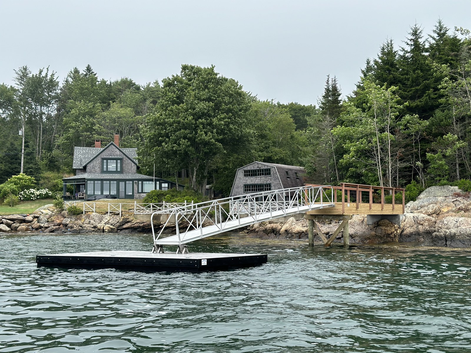 Completed waterfront project by Ocean's Edge Marine in Midcoast Maine — photo 11