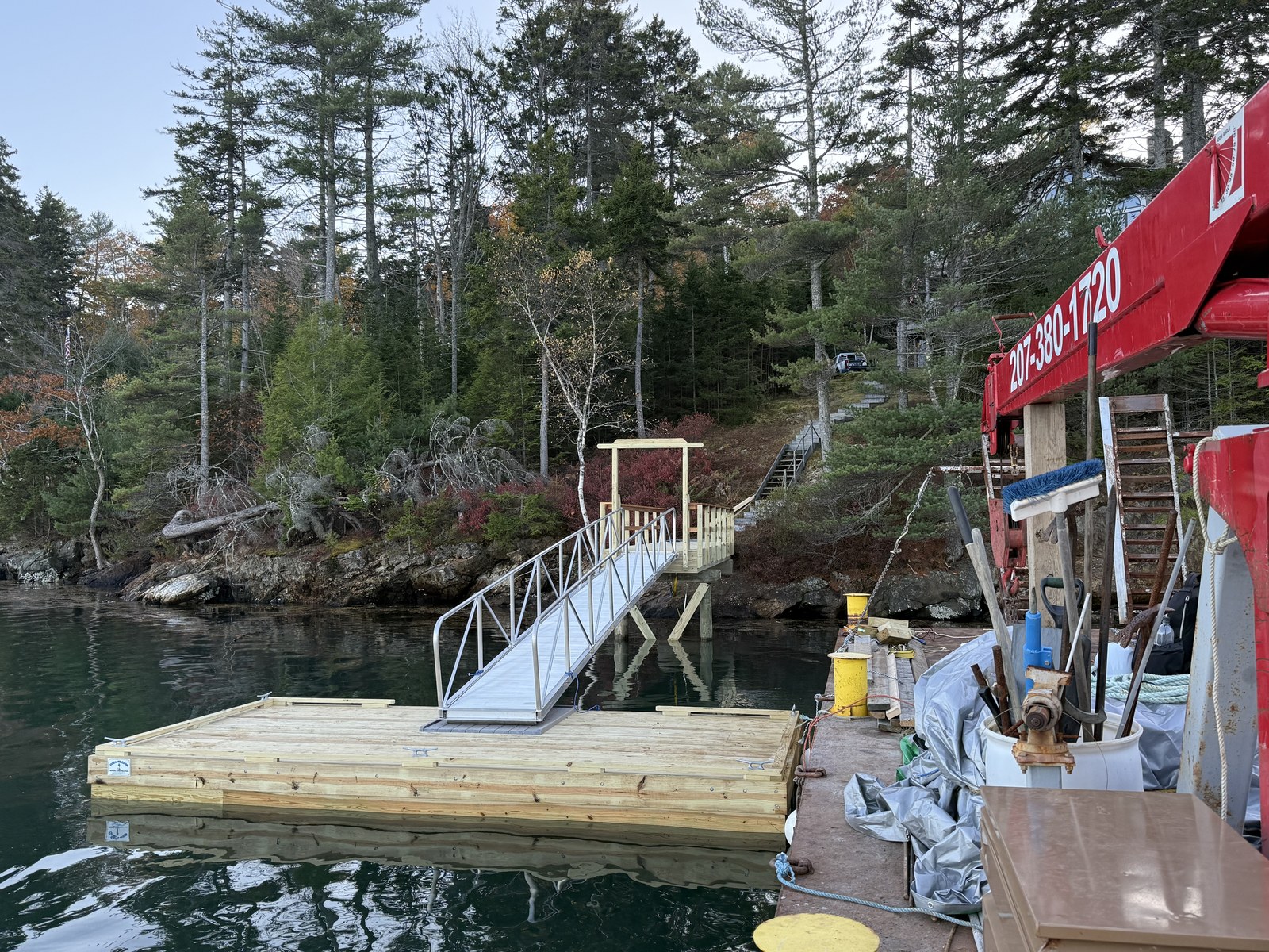 Completed waterfront project by Ocean's Edge Marine in Midcoast Maine — photo 19