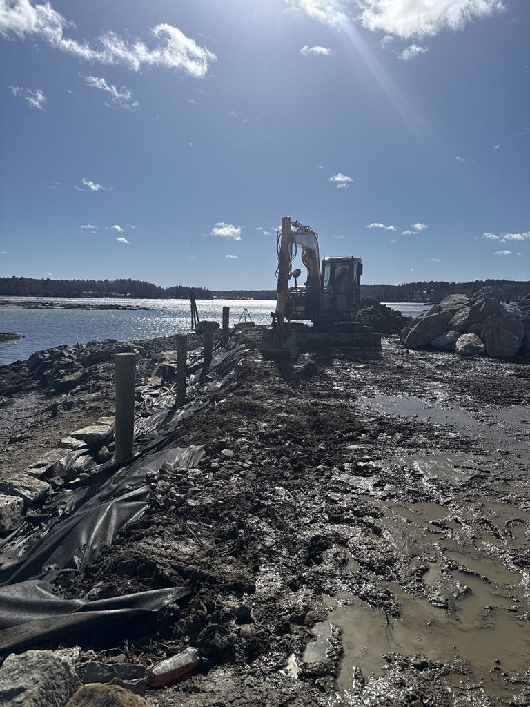 Marine construction work in Midcoast Maine — photo 2