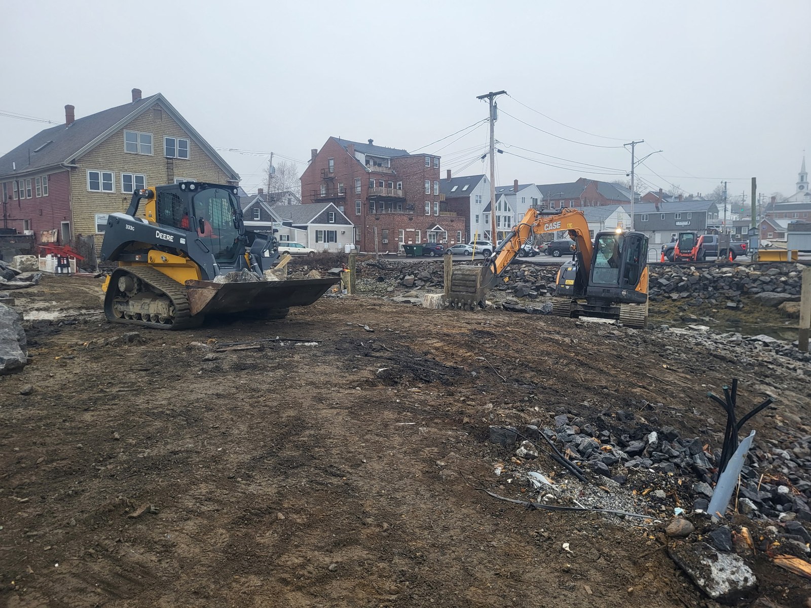Shoreline stabilization and seawall project on the Maine coast — photo 6